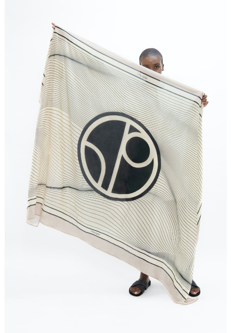 Biarritz BIQ - Sarong - Mix White Dove & Sand