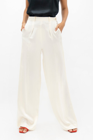 Branson  - Wide Leg Pants - Pearl