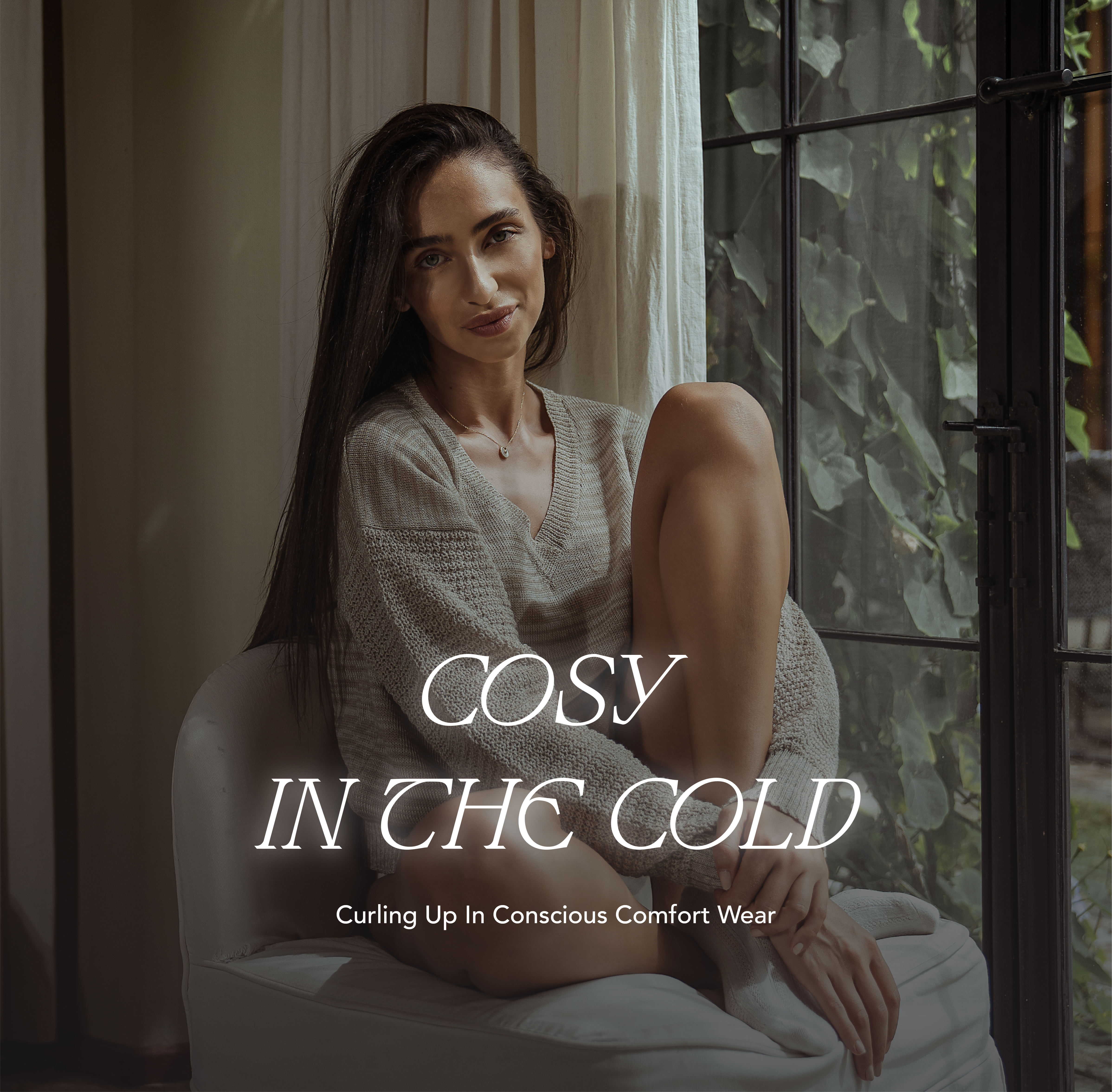 capsule collection, slow fashion, knitwear, loungewear, campaign, winter wear, comfort wear